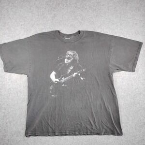 Vintage 2000 Jerry Garcia Grateful Dead T Shirt Men XL Faded Black Not Fade Away